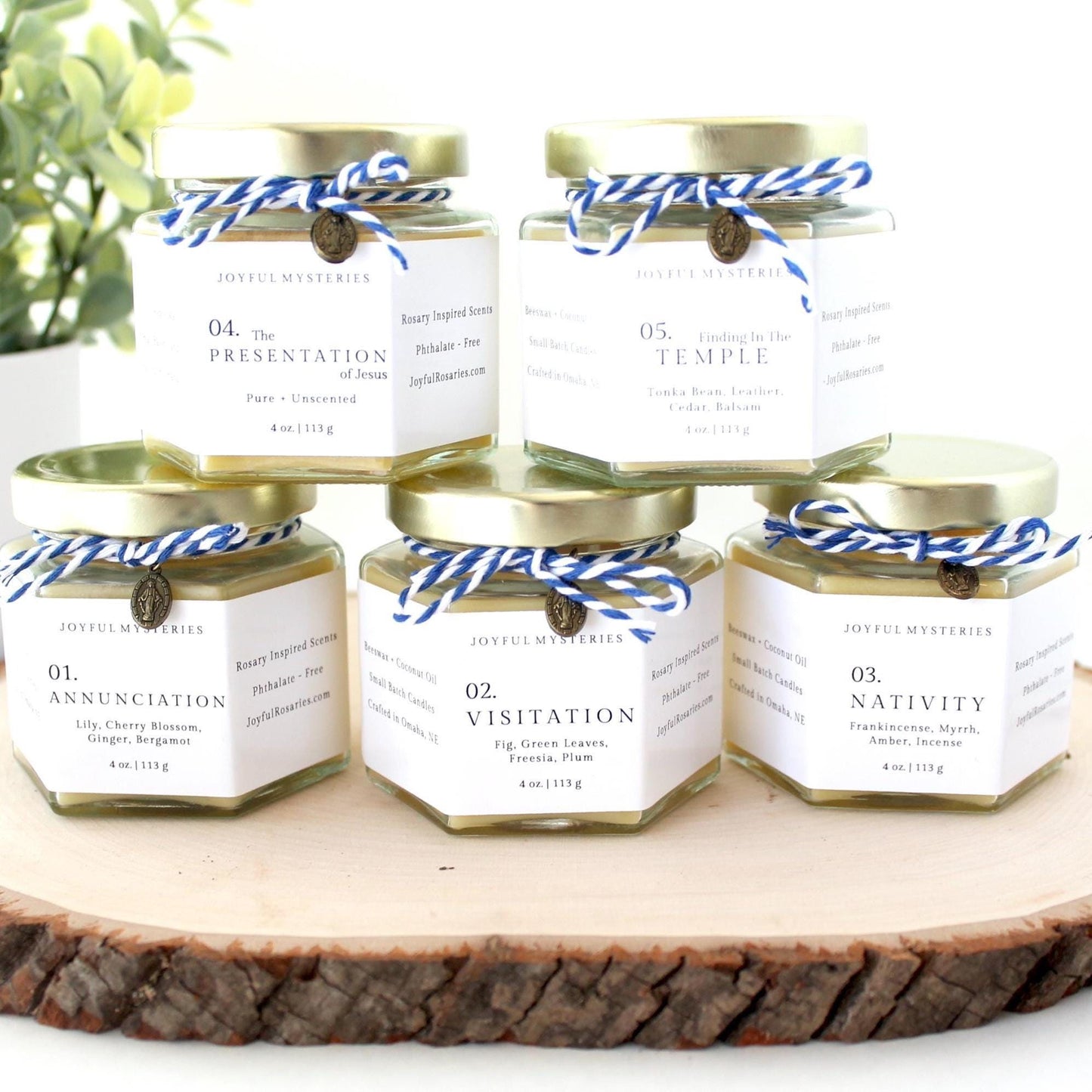 Joyful Mysteries Candle Gift Set