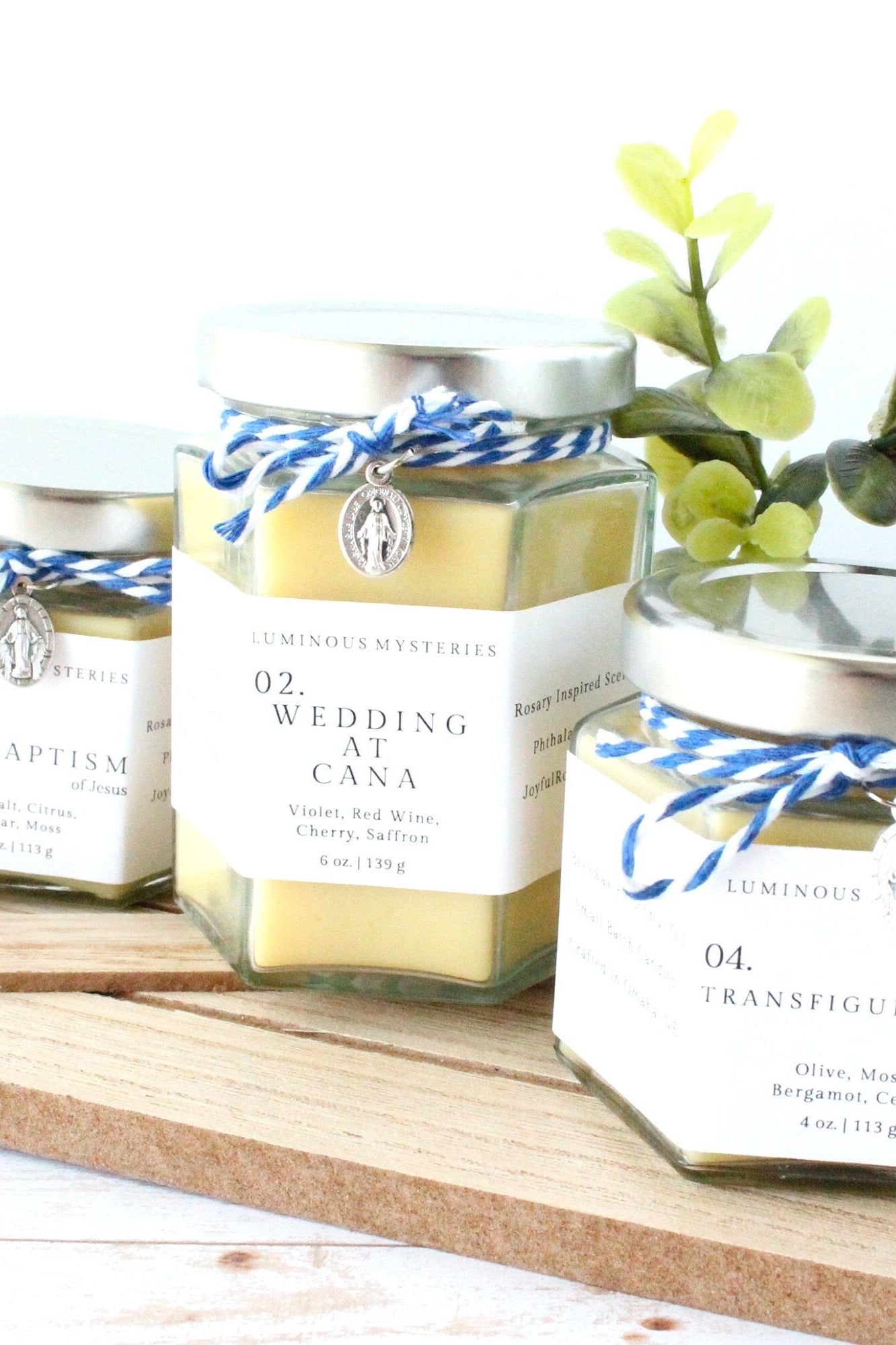 Transfiguration of Jesus Rosary Candle