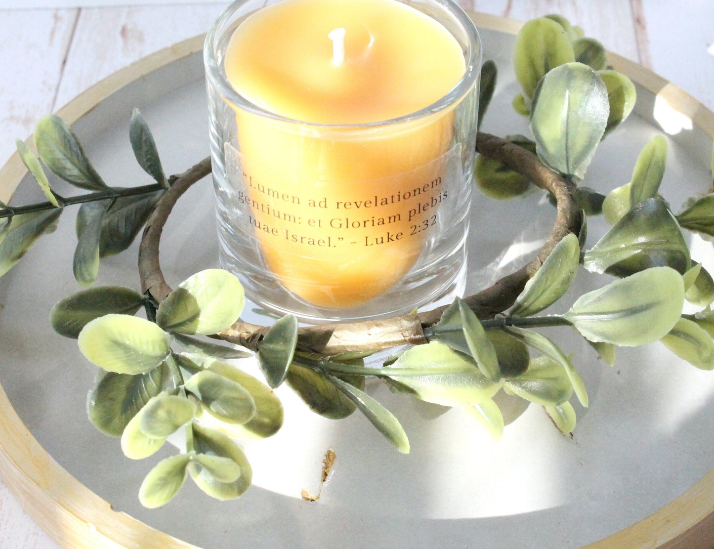 Candlemas Beeswax Votive Candles