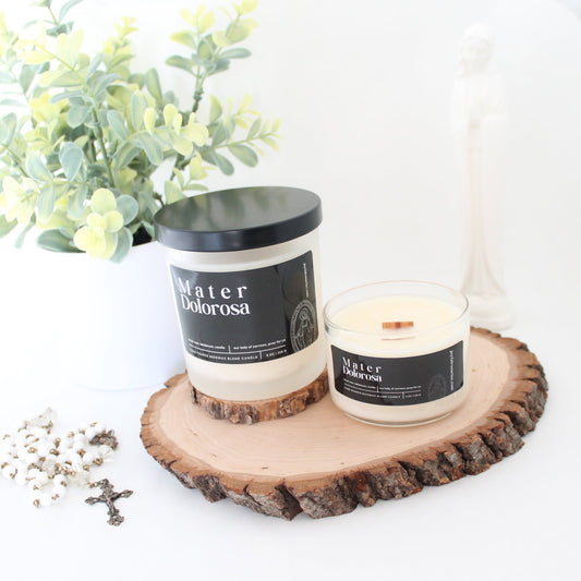 Mater Dolorosa Beeswax Blend Candle