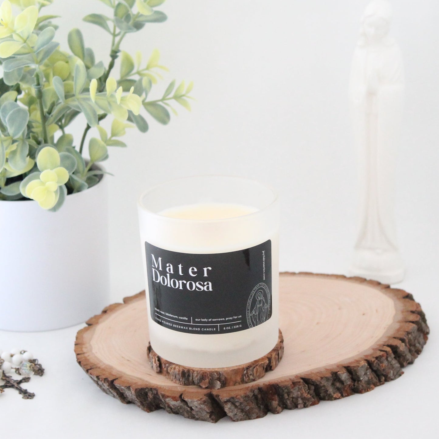Mater Dolorosa Beeswax Blend Candle