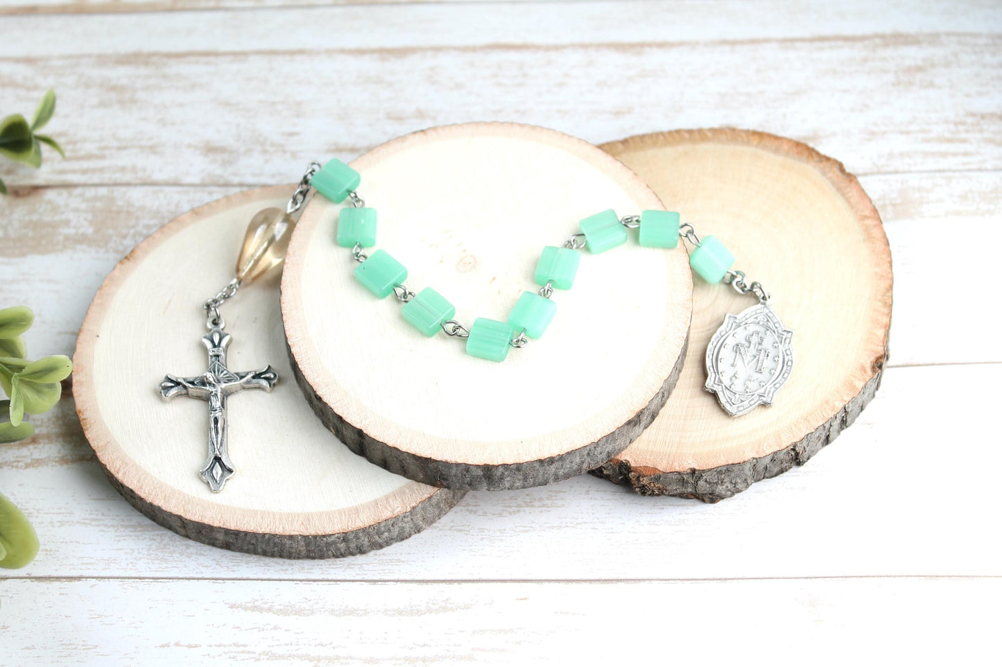 Czech Glass Pocket Rosary