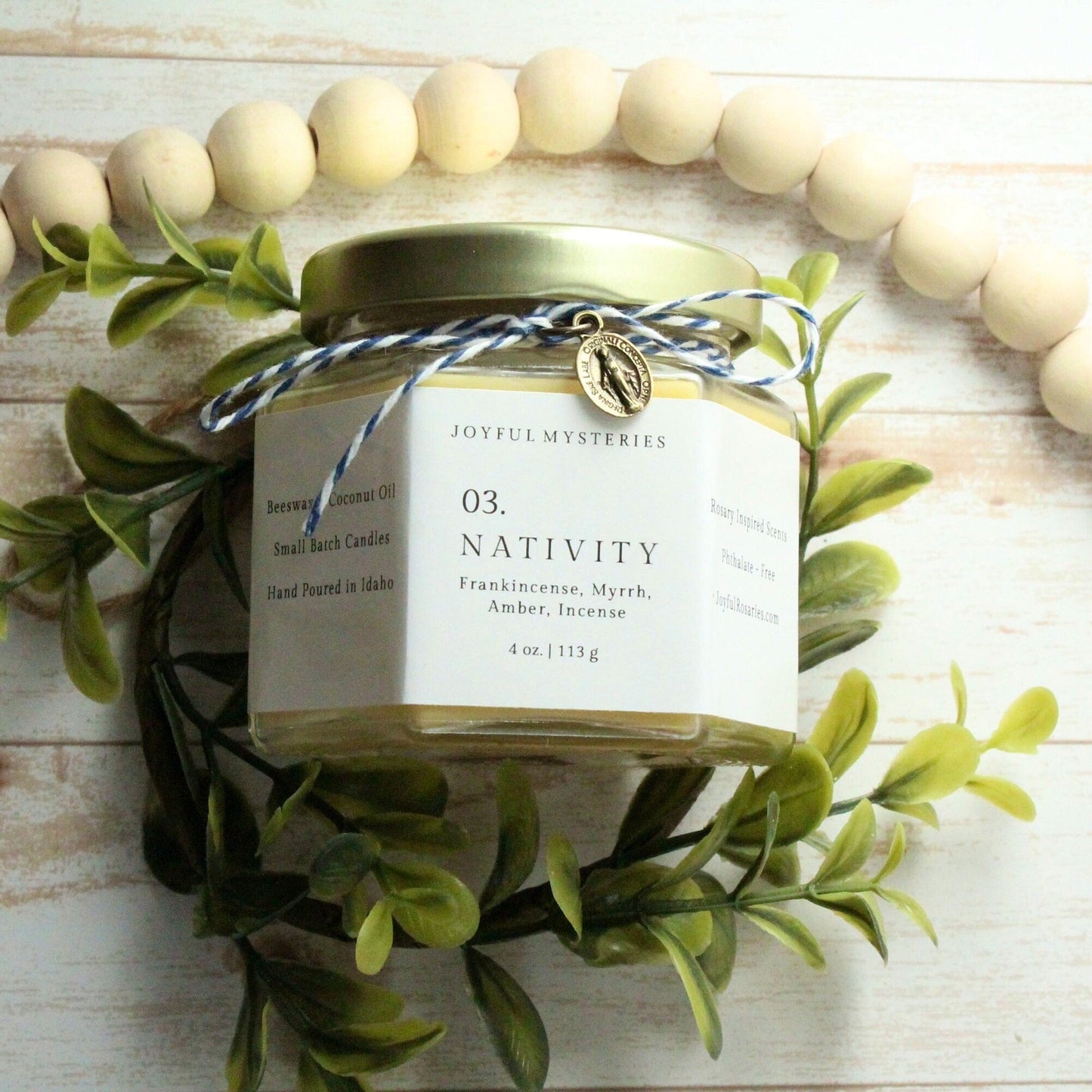 Nativity Rosary Candle