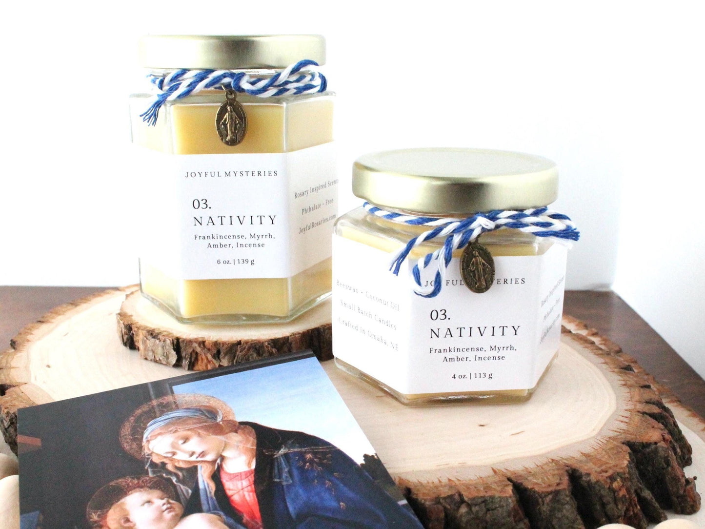 Nativity Rosary Candle