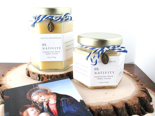 Nativity Rosary Candle