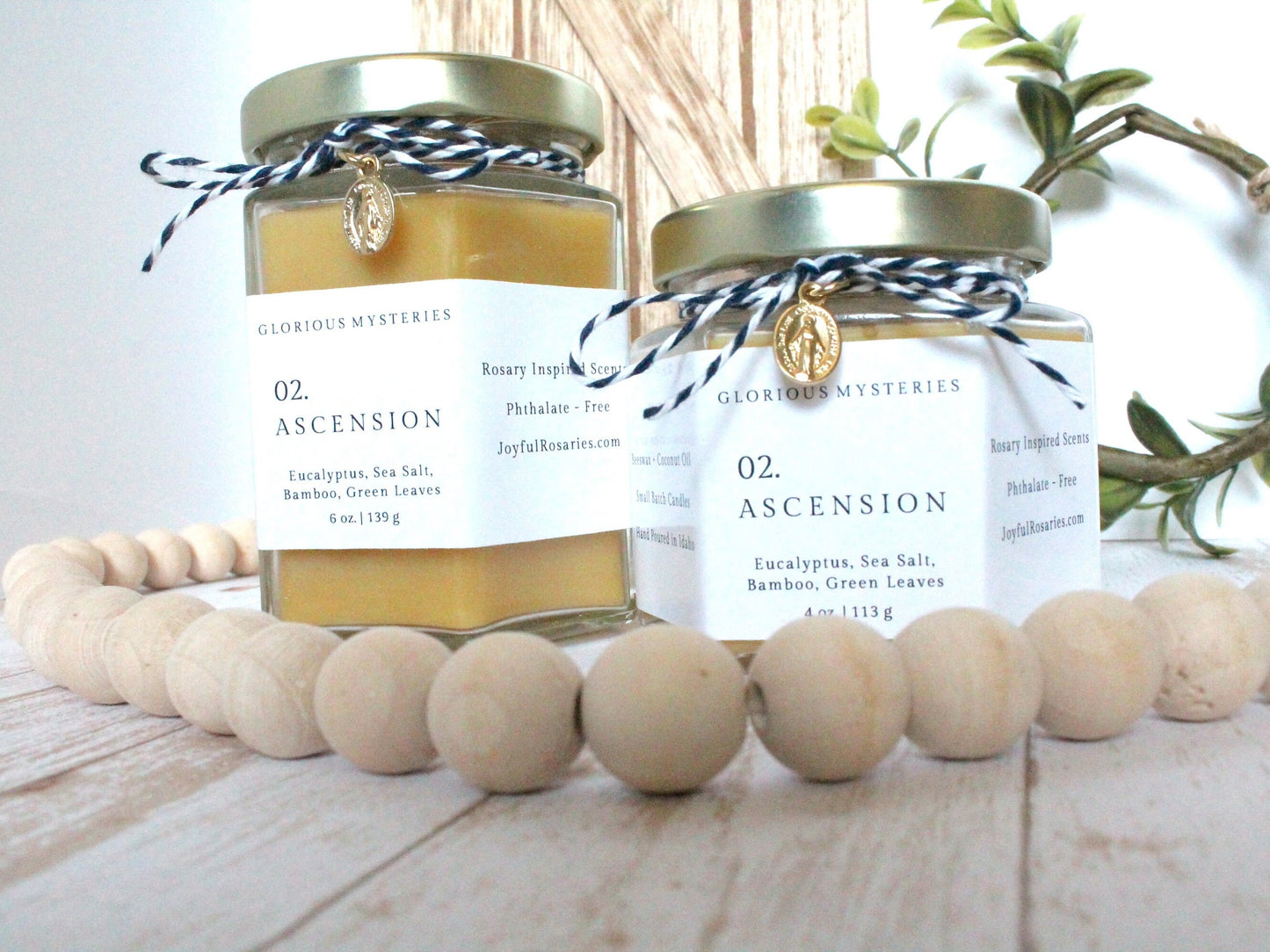 Ascension Rosary Candle