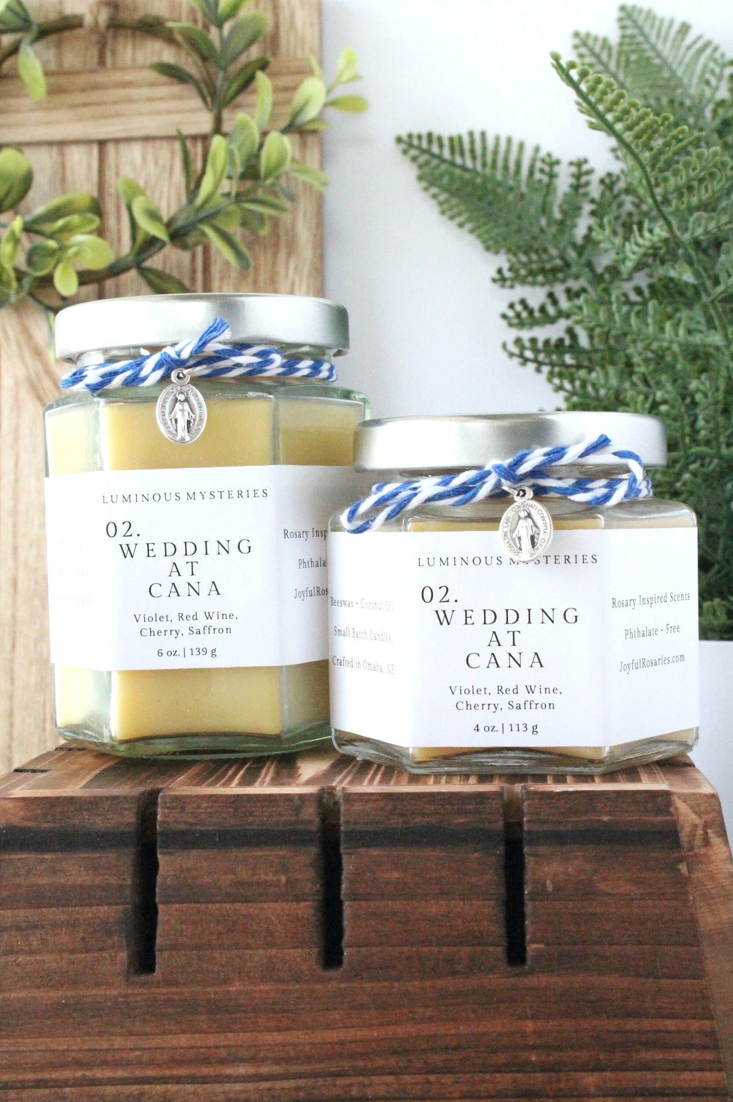 Wedding At Cana Rosary Candle