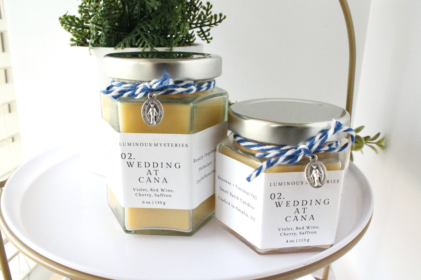 Wedding At Cana Rosary Candle