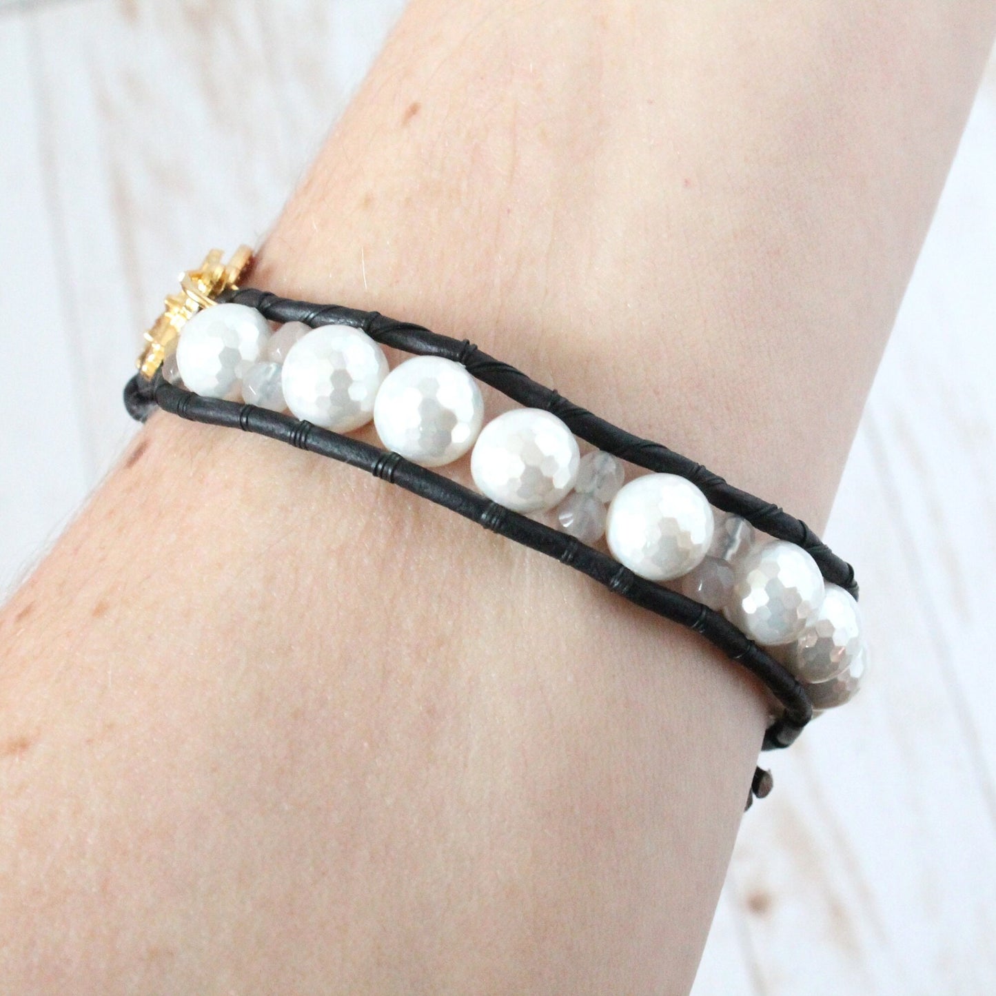 Mother of Pearl Rosary Bracelet