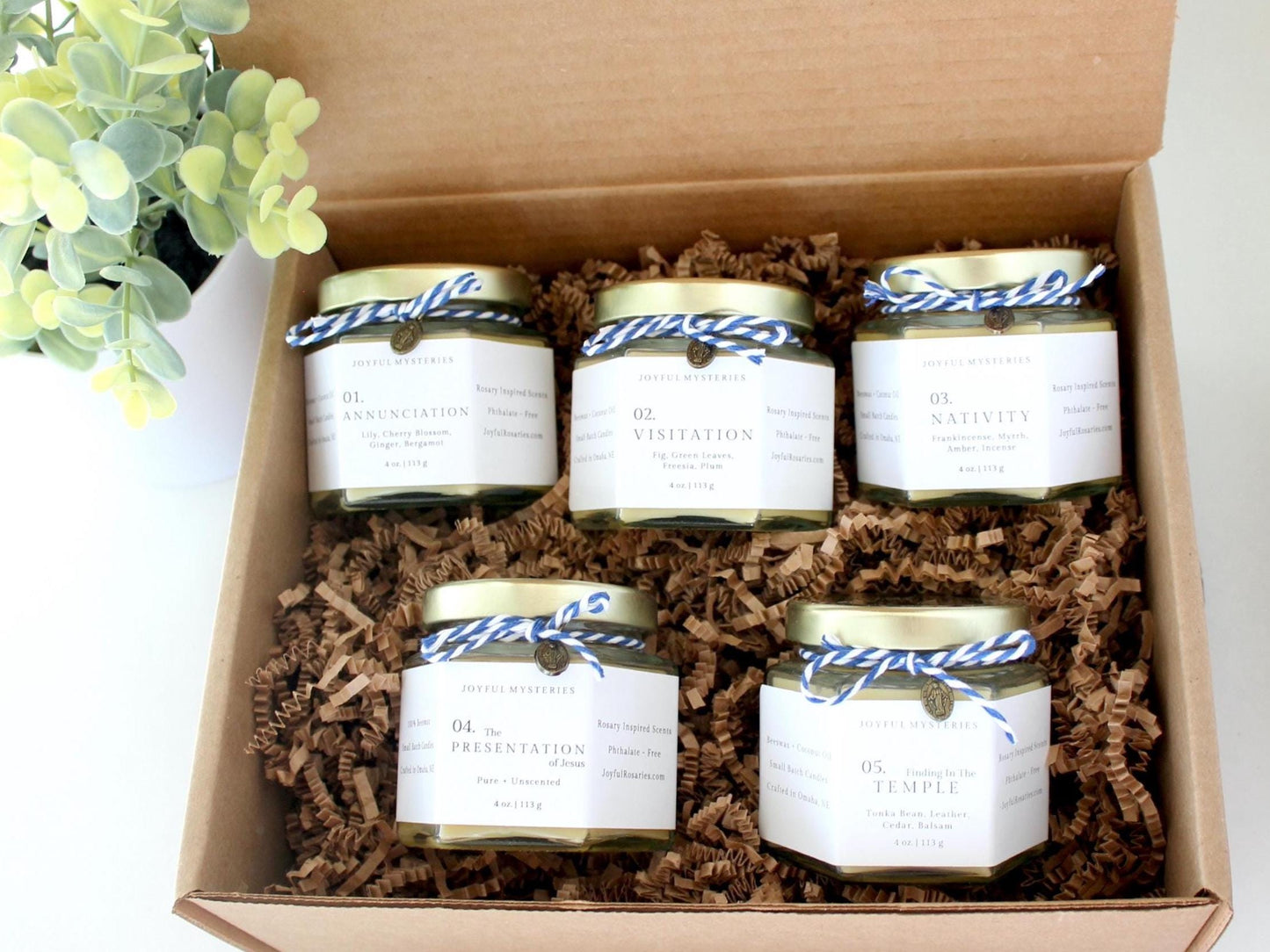 Joyful Mysteries Candle Gift Set