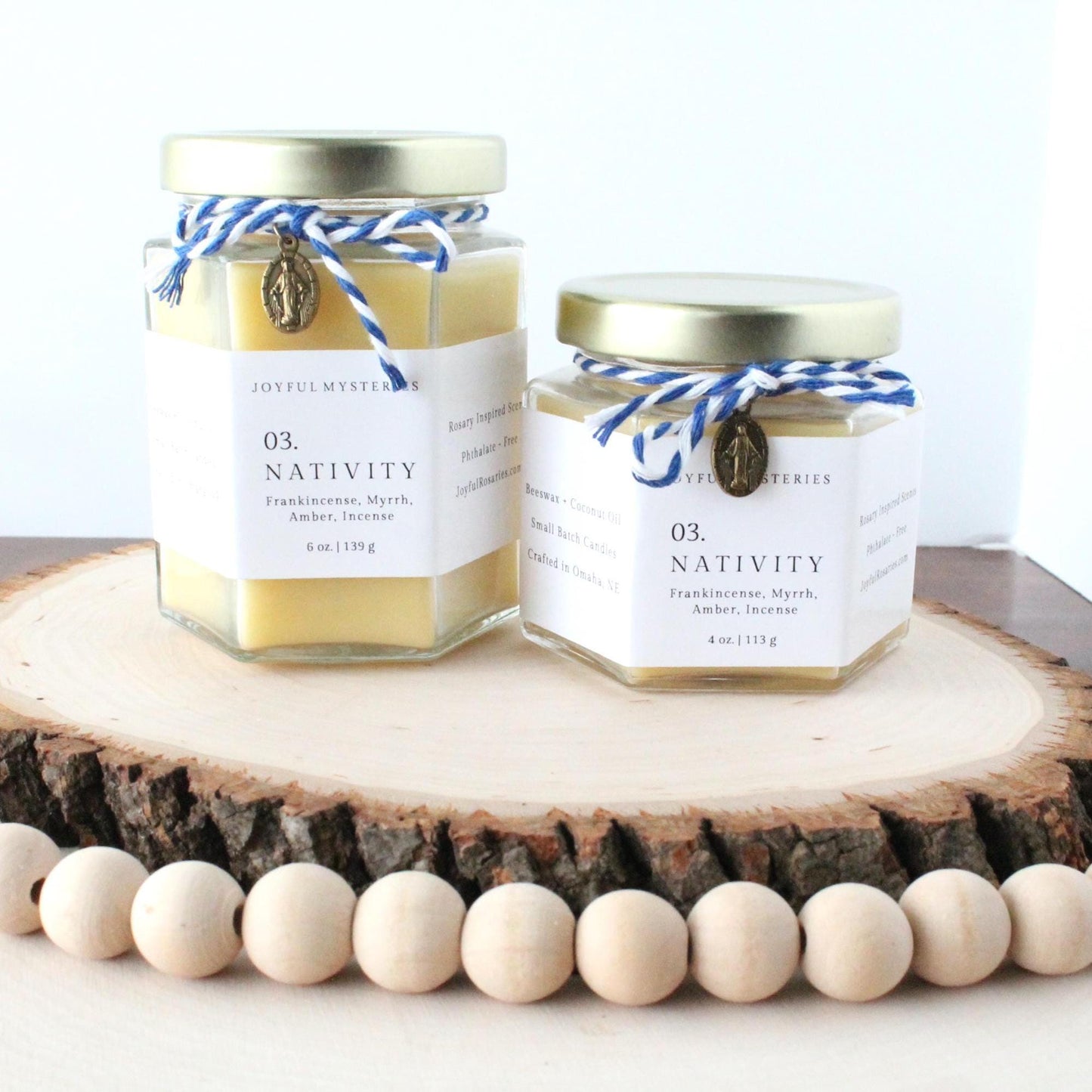 Nativity Rosary Candle