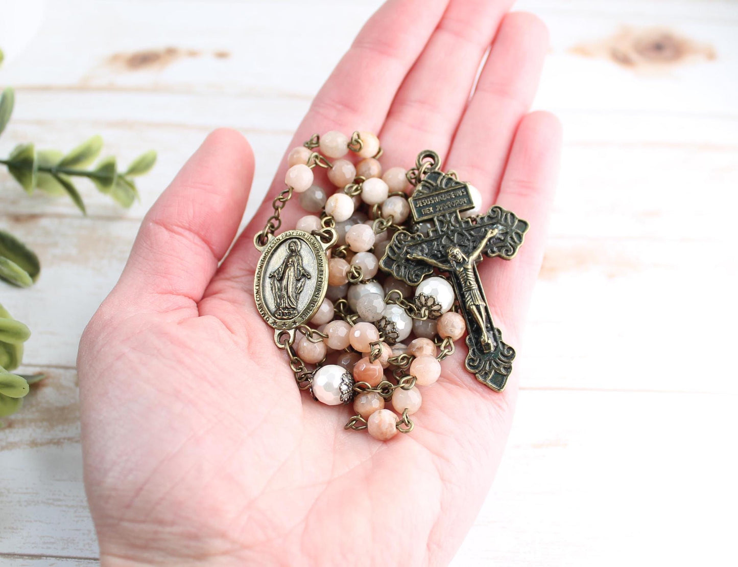 Sunstone Gemstone Rosary