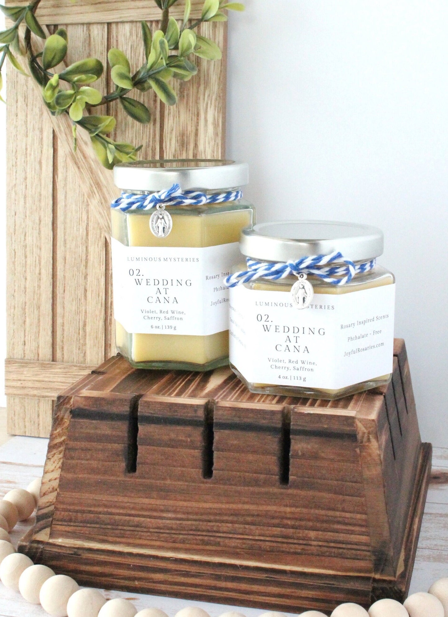 Wedding At Cana Rosary Candle