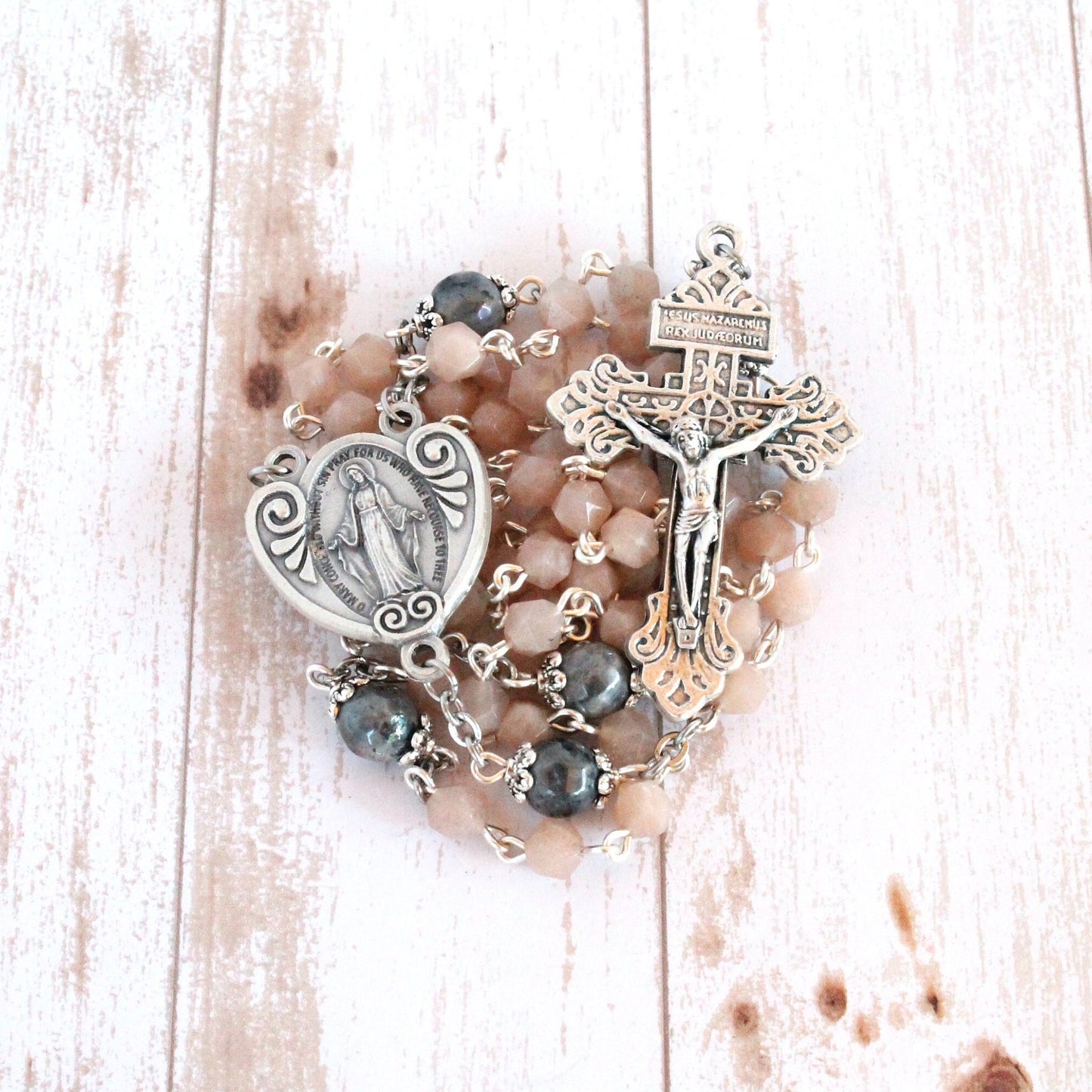 Moonstone Catholic Rosary