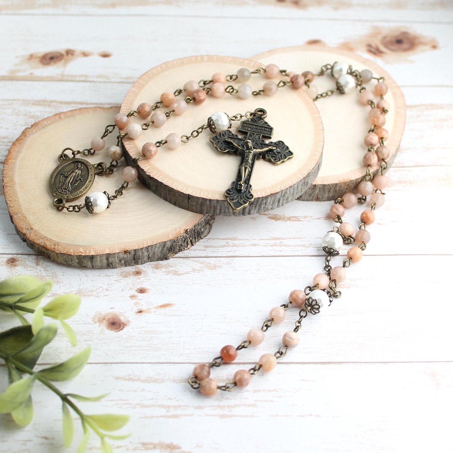 Sunstone Gemstone Rosary