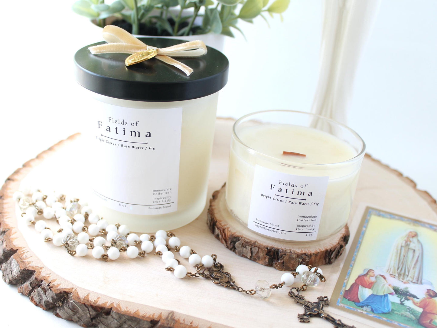 Fields of Fatima Beeswax Blend Candle