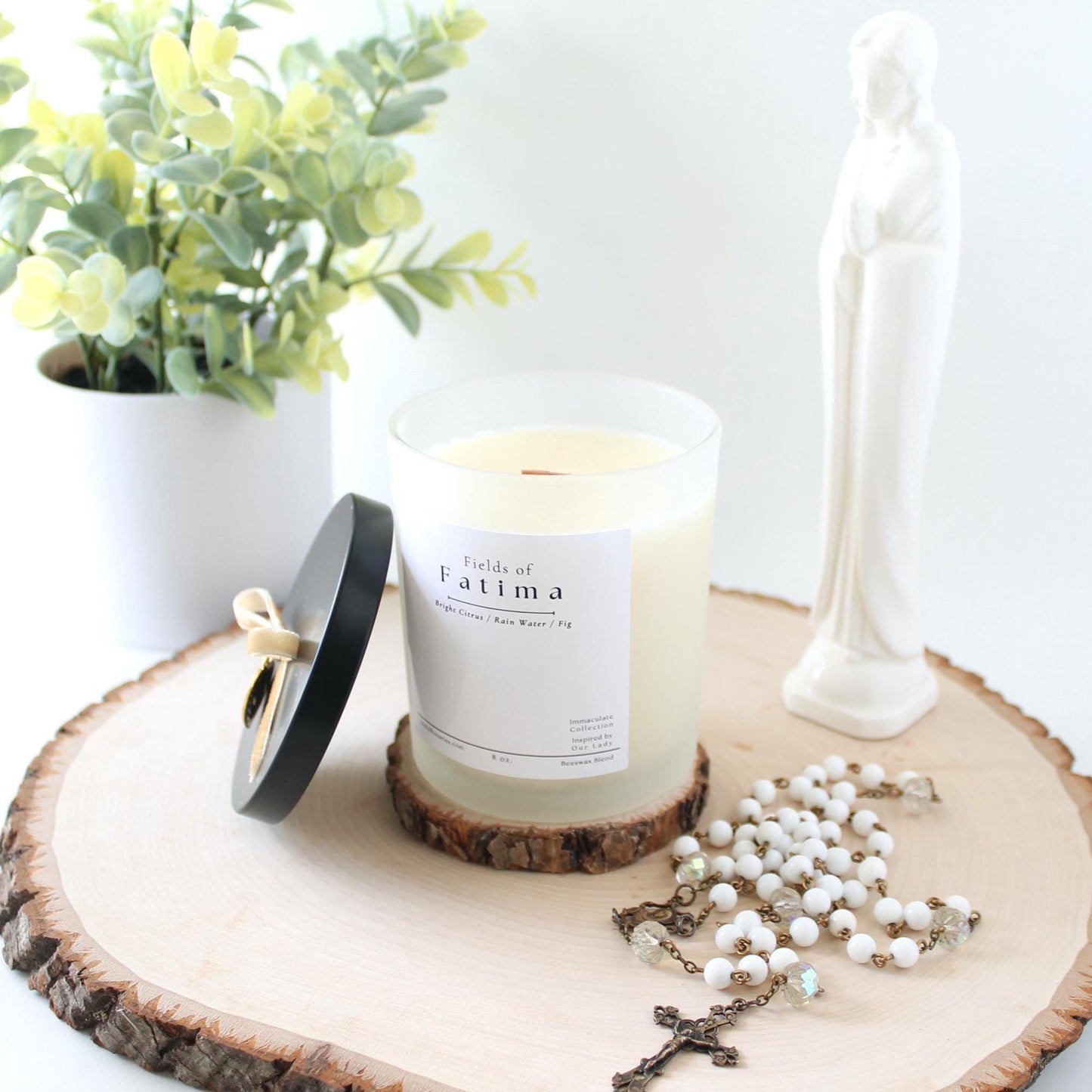 Fields of Fatima Beeswax Blend Candle
