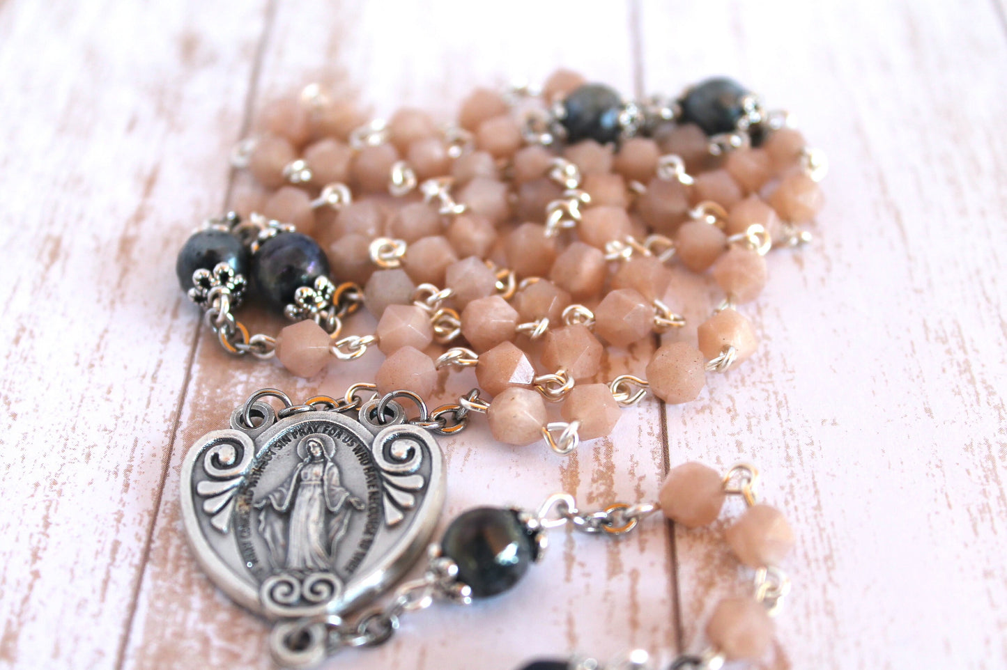 Moonstone Catholic Rosary