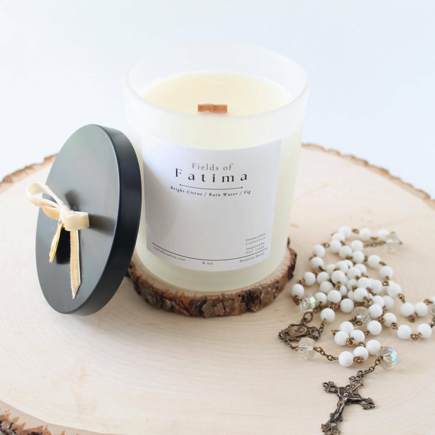 Fields of Fatima Beeswax Blend Candle