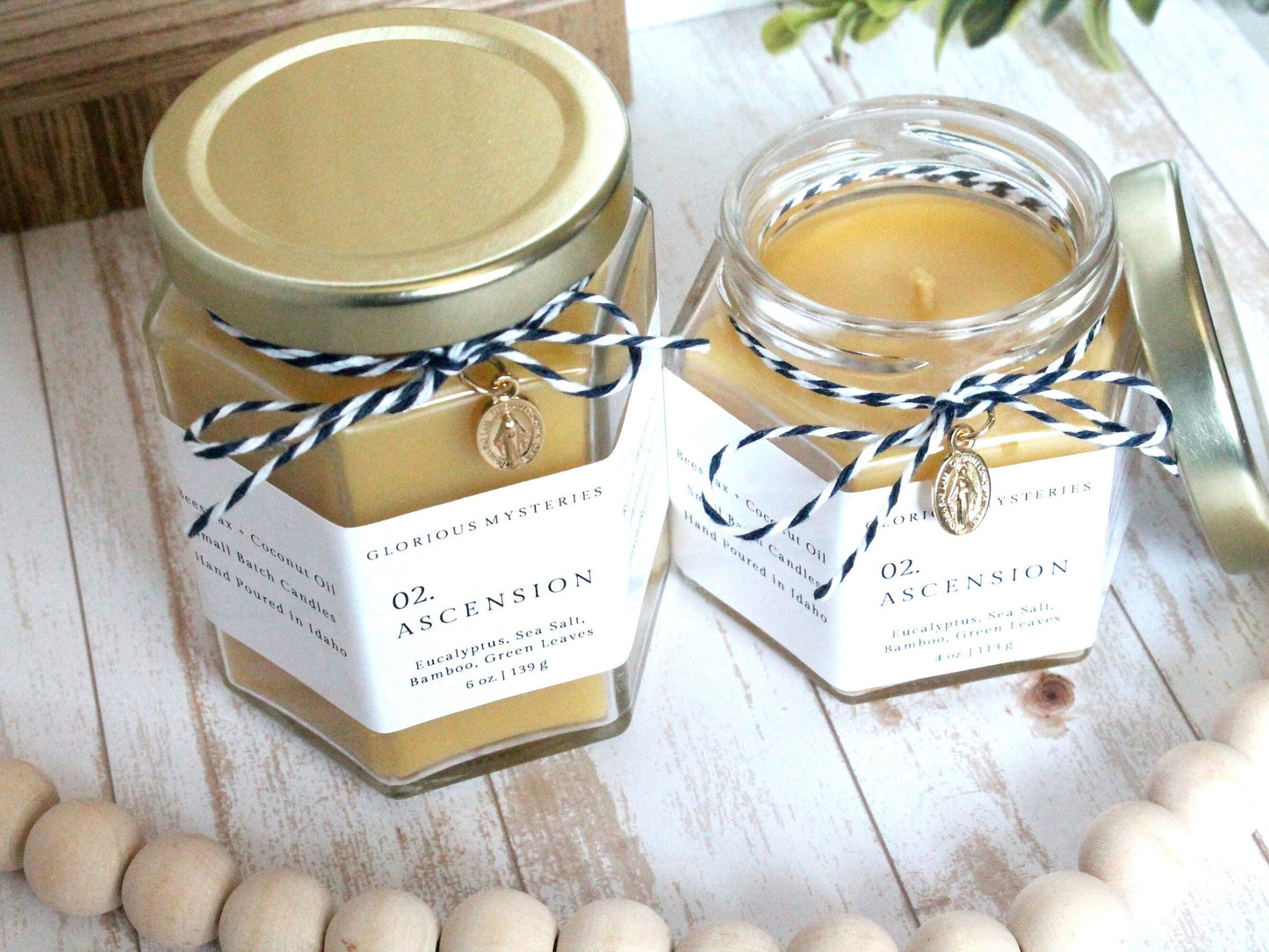 Ascension Rosary Candle