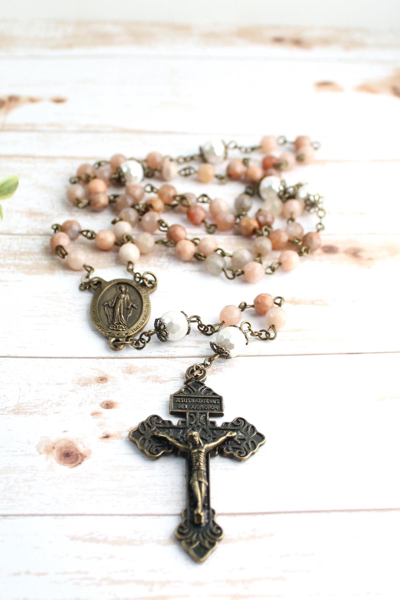 Sunstone Gemstone Rosary