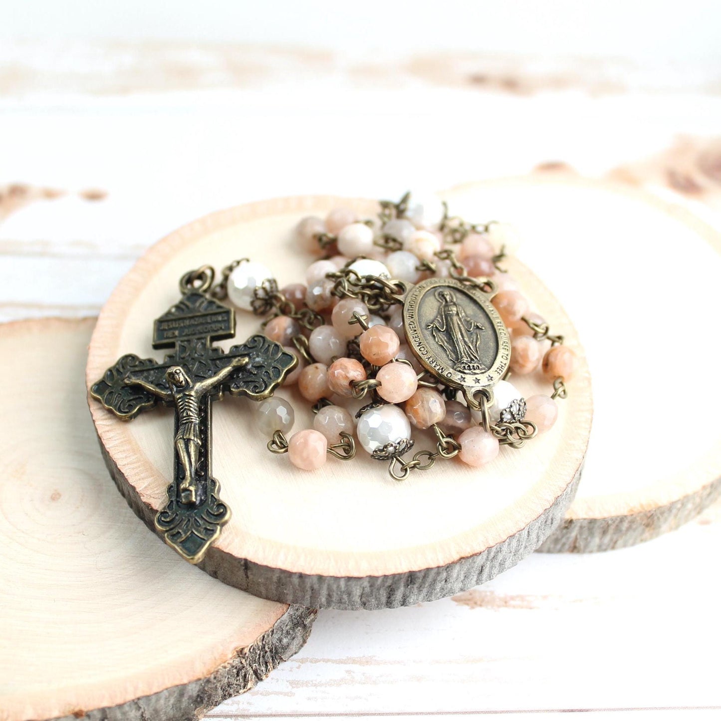 Sunstone Gemstone Rosary