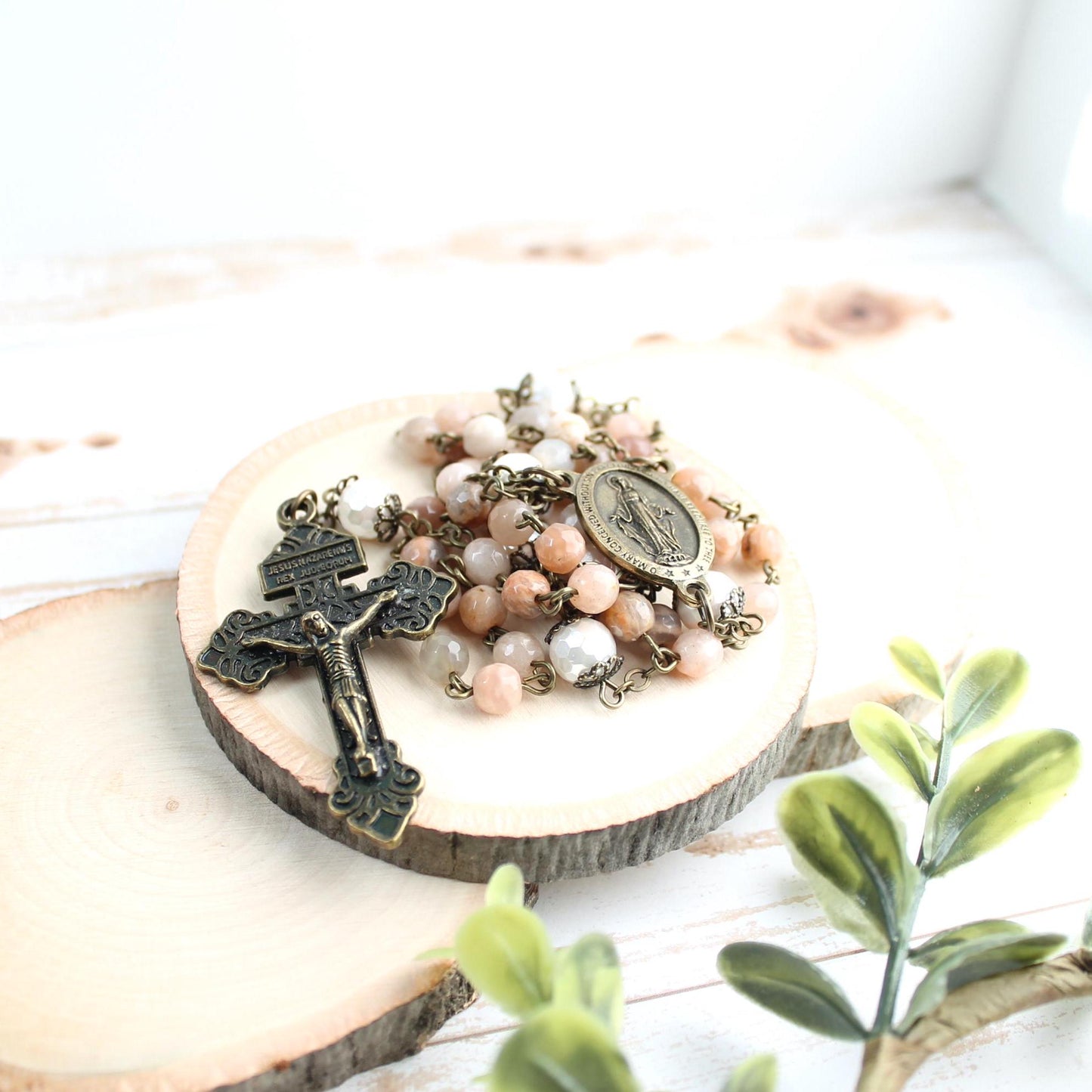 Sunstone Gemstone Rosary