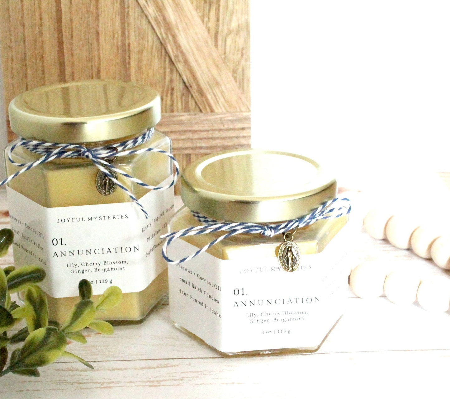 Annunciation Rosary Candle