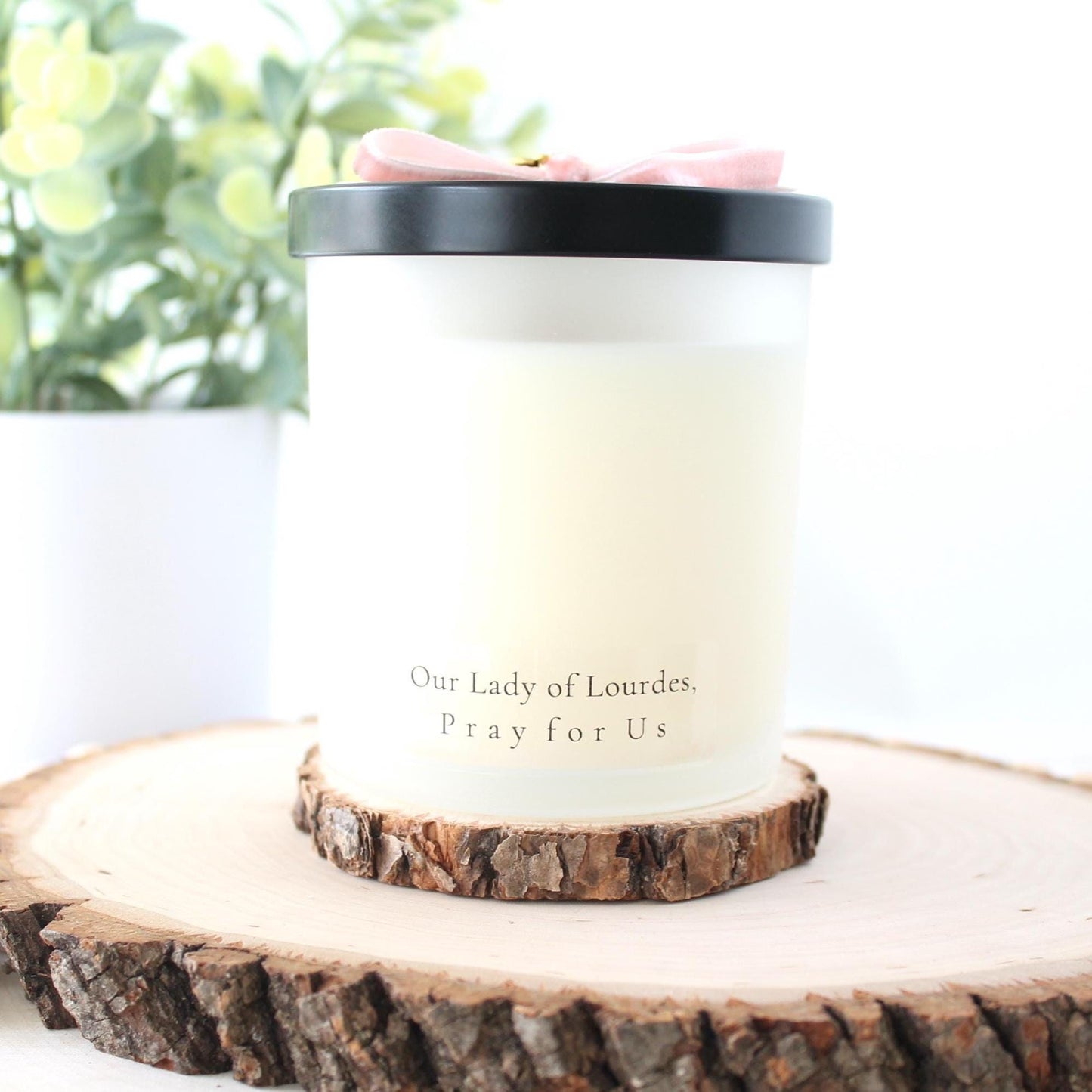 Waters of Lourdes Beeswax Blend Candle