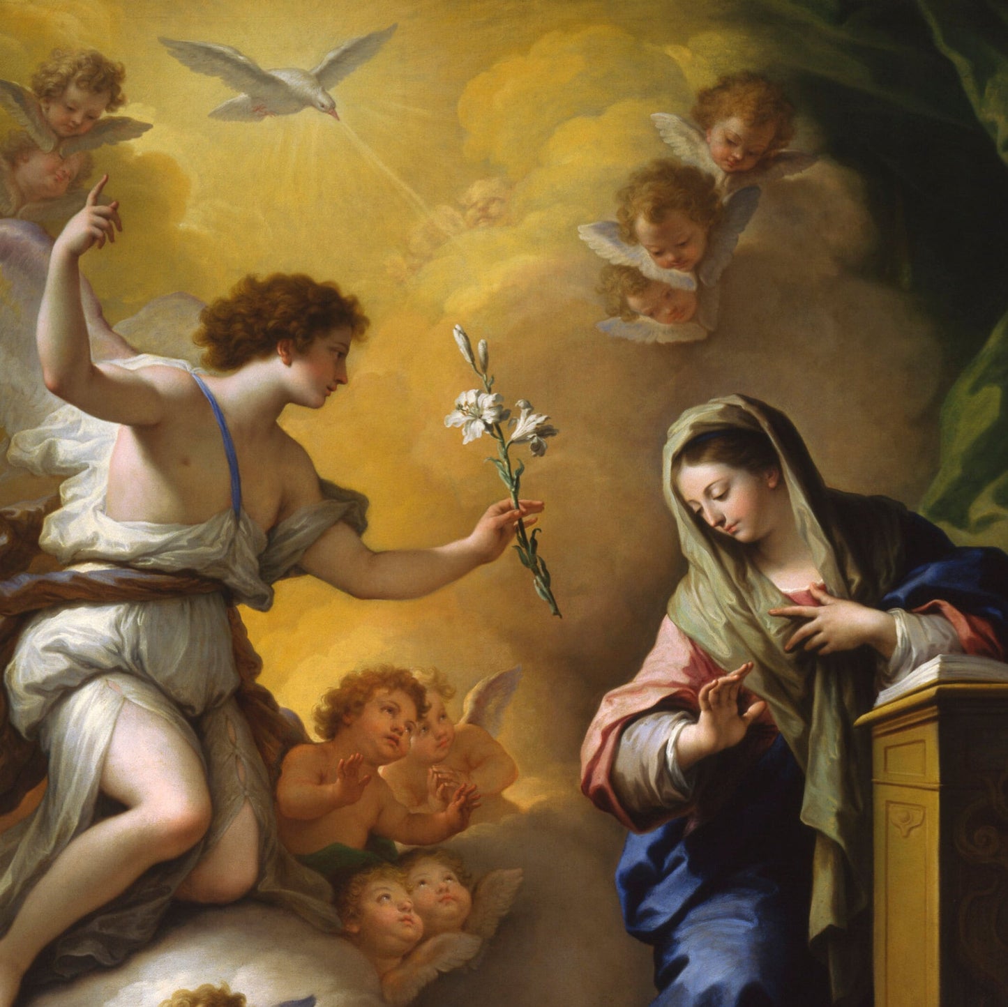 Annunciation Rosary Candle