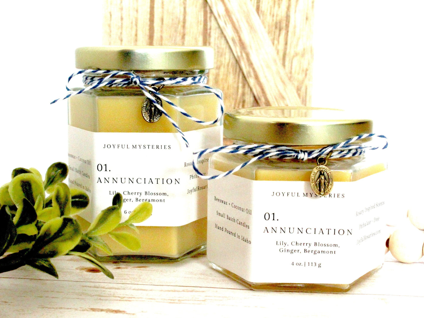 Annunciation Rosary Candle