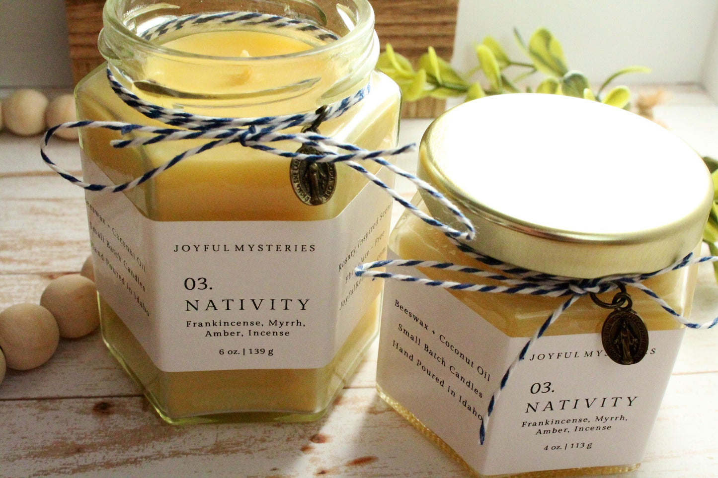 Nativity Rosary Candle