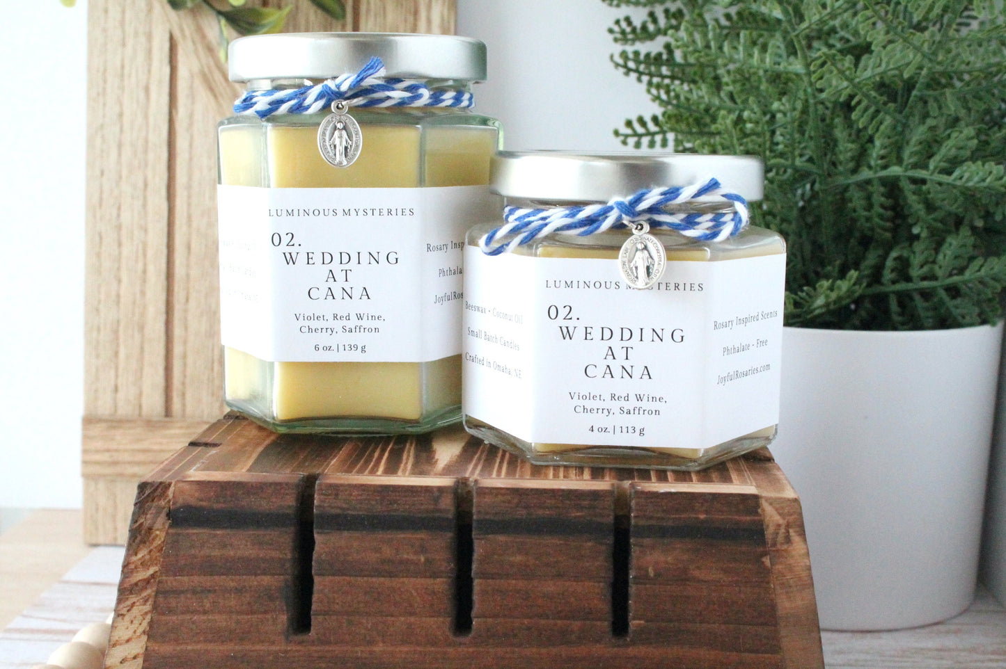 Wedding At Cana Rosary Candle