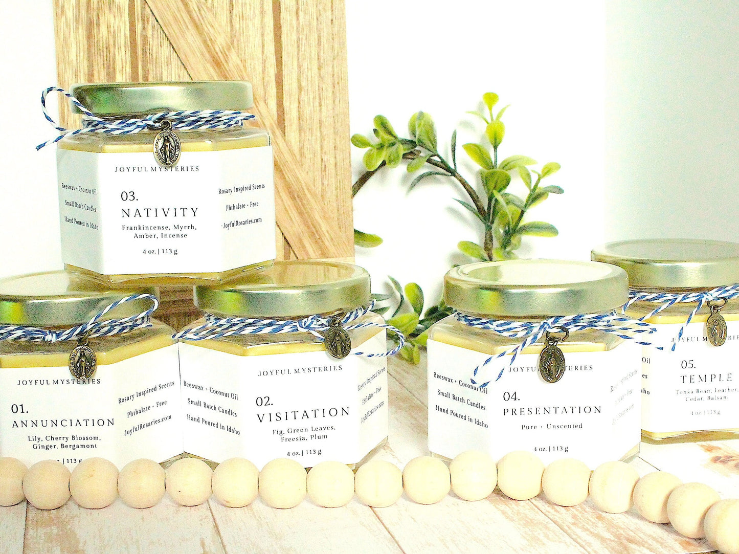 Presentation of Jesus Rosary Candle