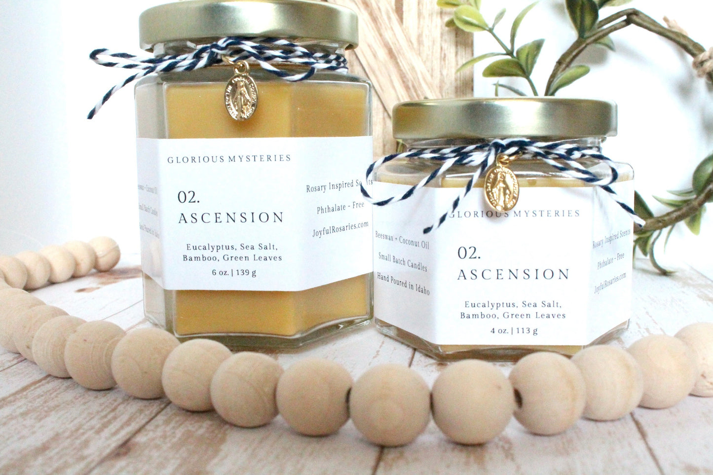 Ascension Rosary Candle