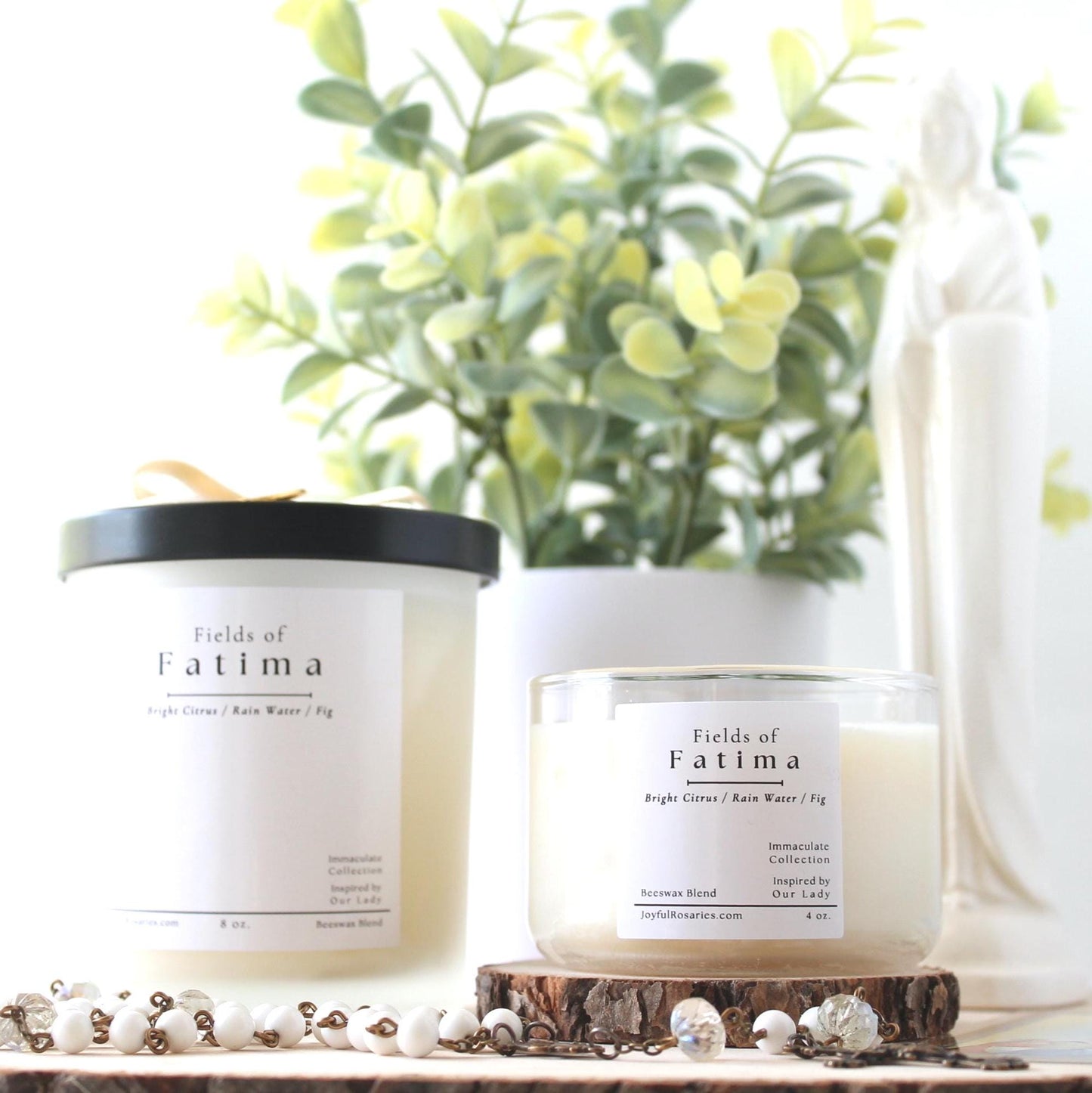 Fields of Fatima Beeswax Blend Candle