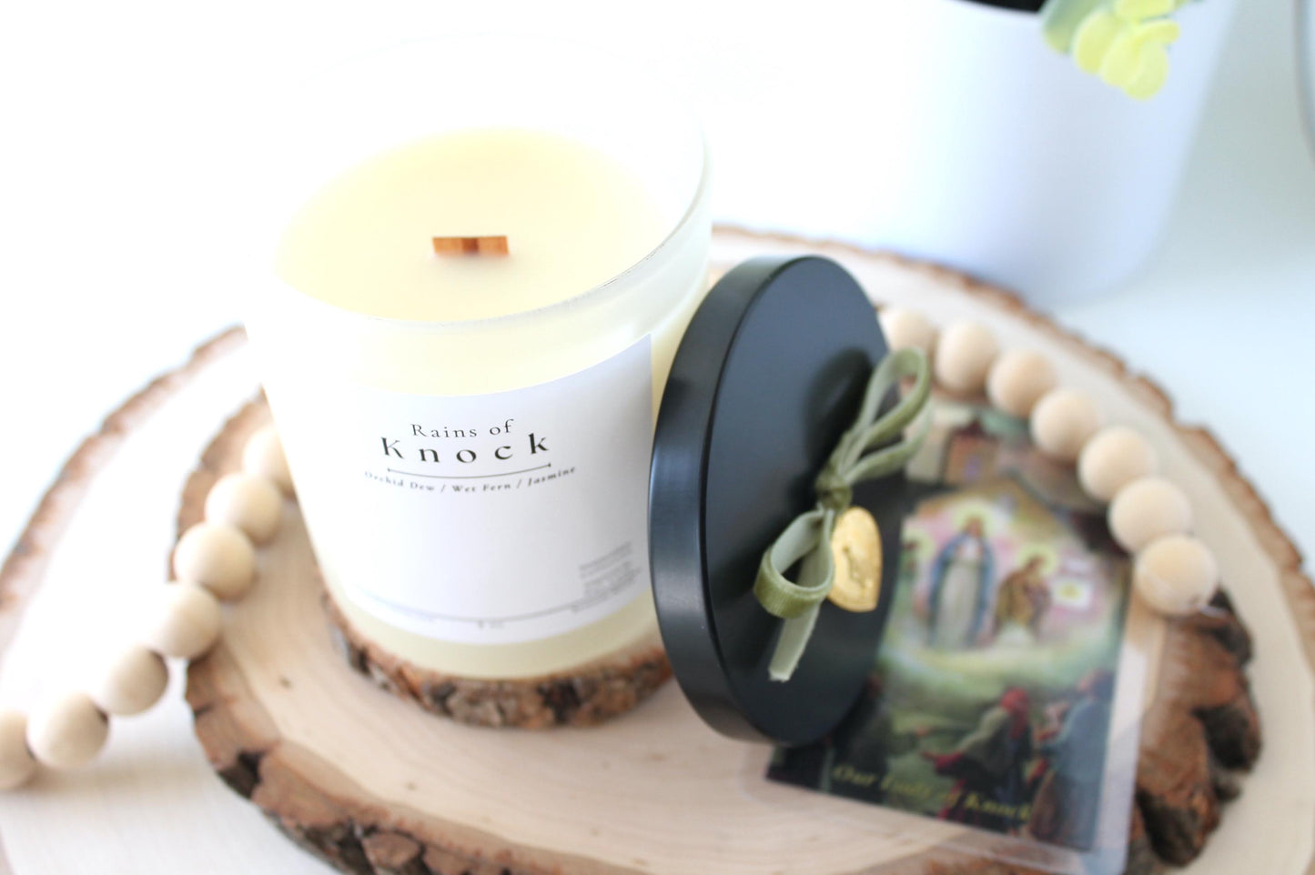 Rains of Knock Beeswax Blend Candle