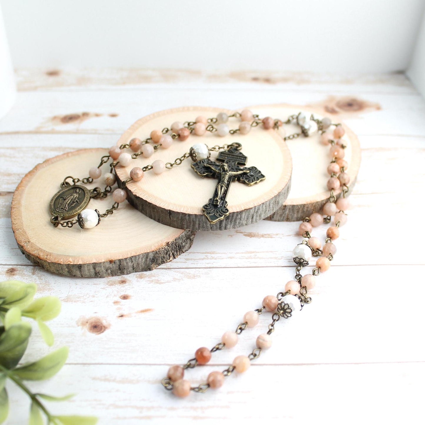 Sunstone Gemstone Rosary