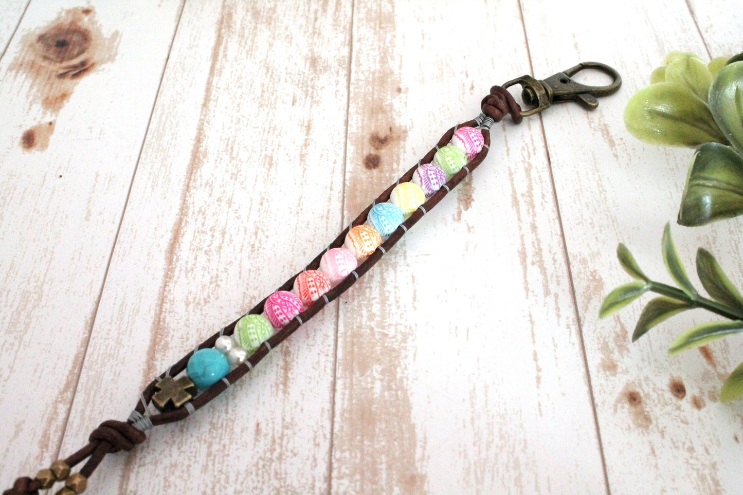 Our Lady of Guadalupe Rosary Keychain