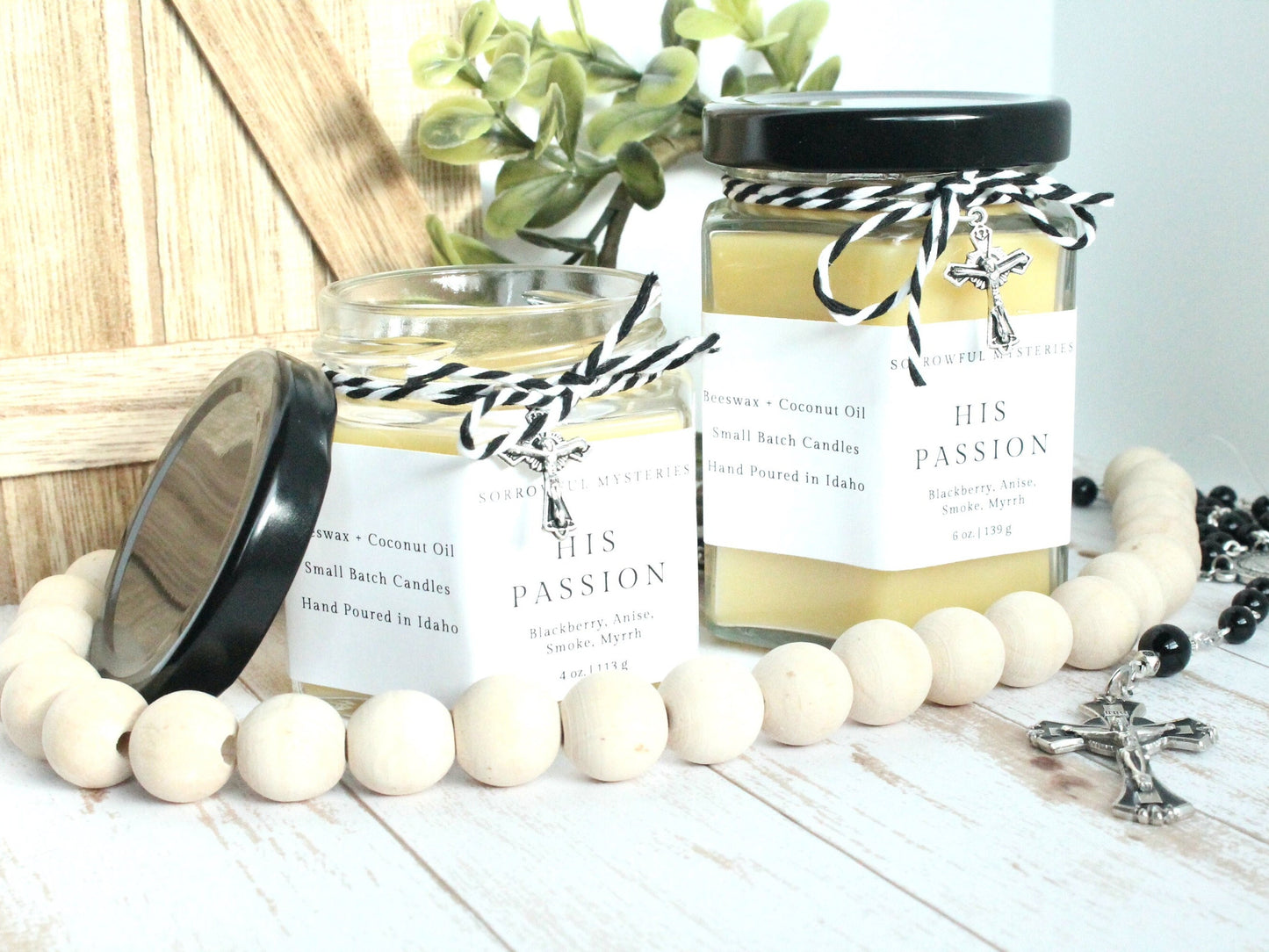 Passion of Jesus Rosary Candle