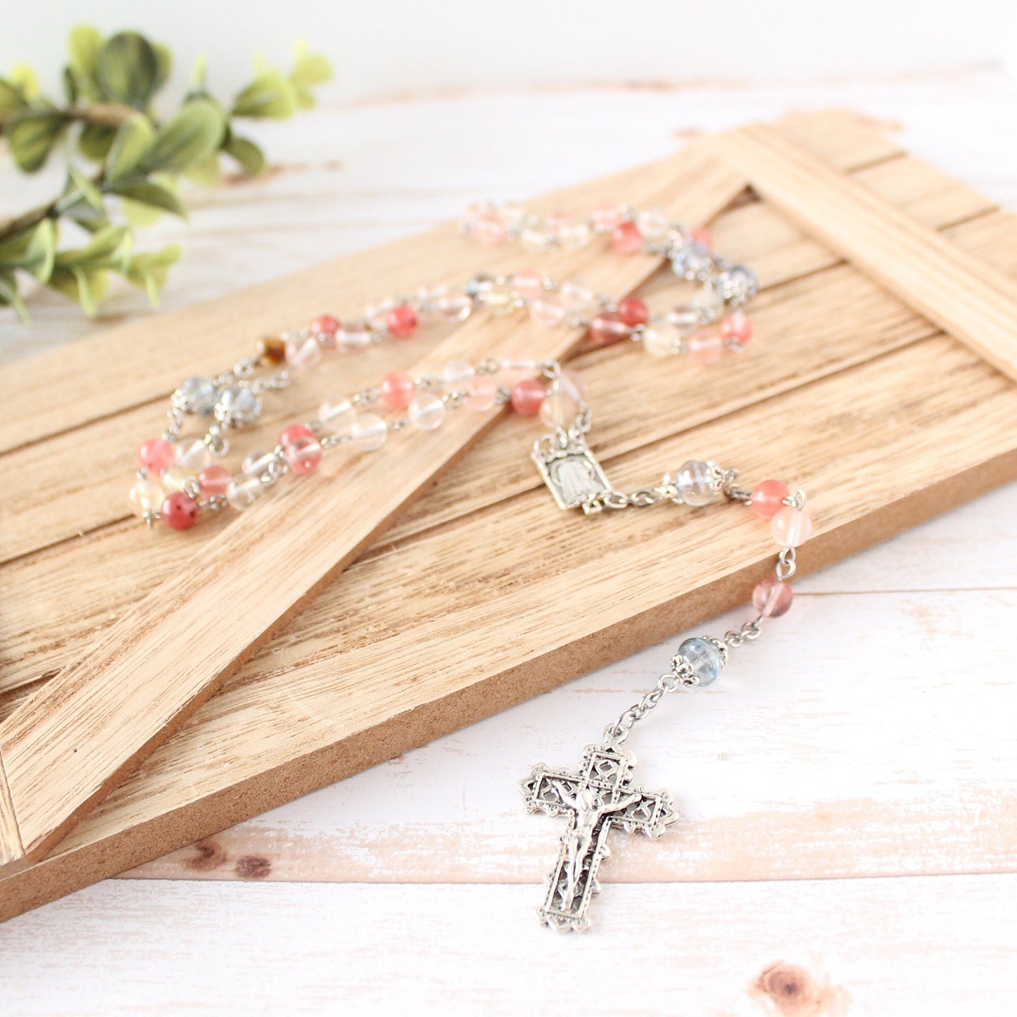 Strawberry Quartz Rosary