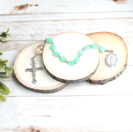 Czech Glass Pocket Rosary