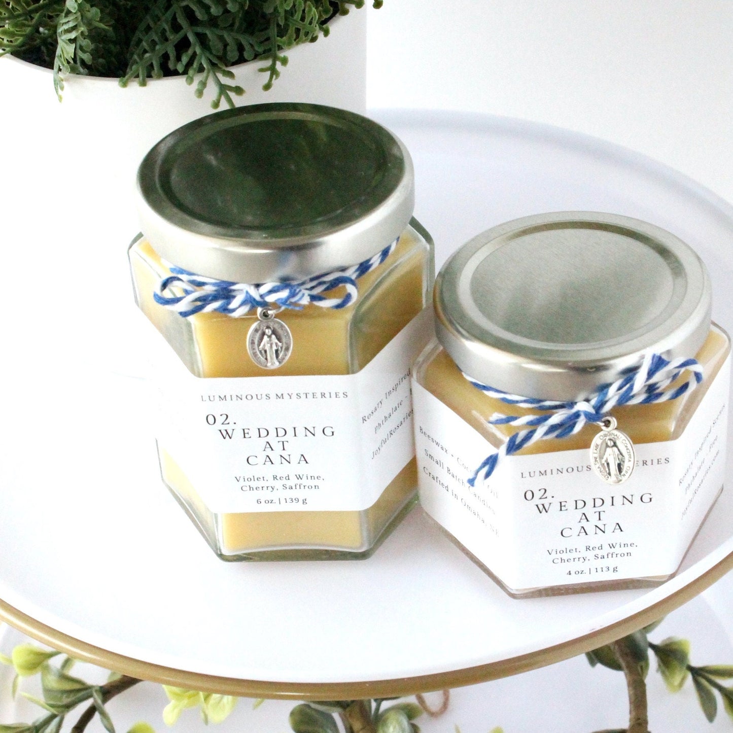 Wedding At Cana Rosary Candle