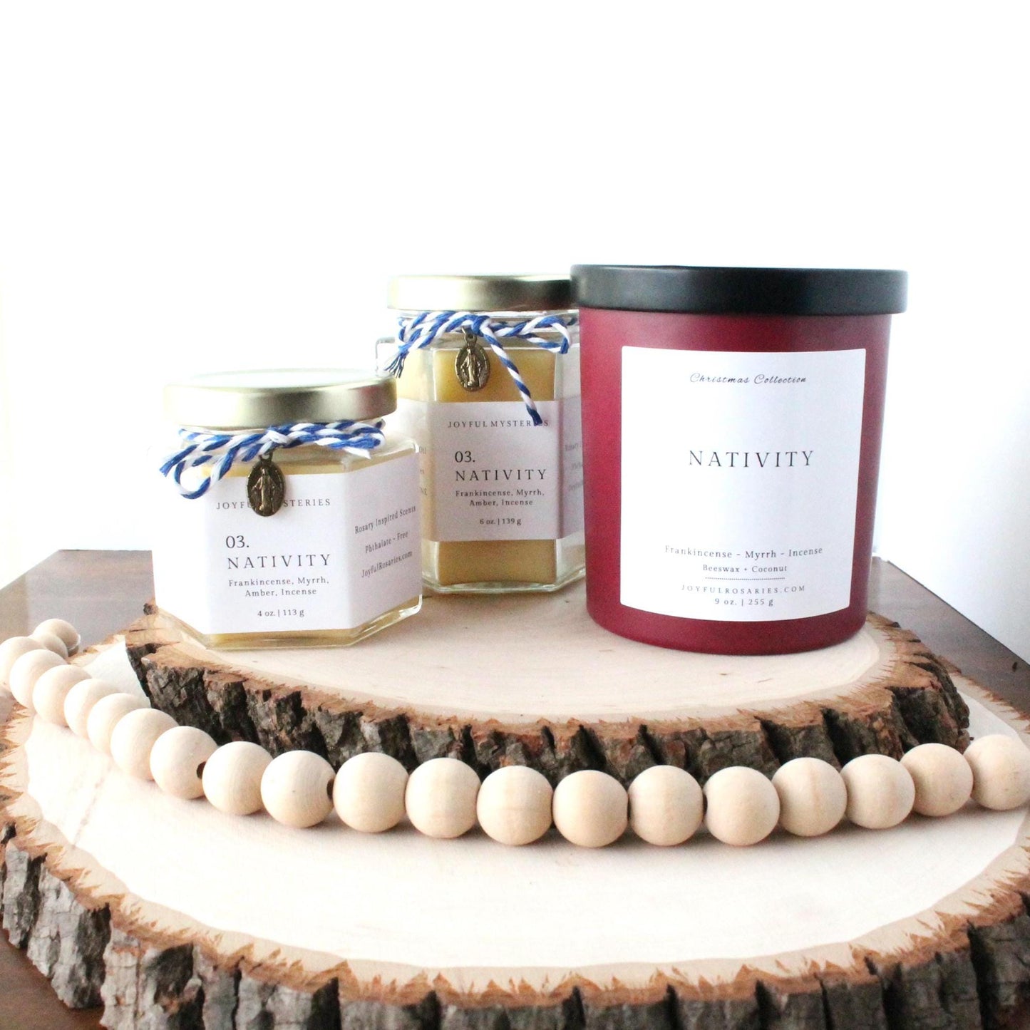 Nativity Rosary Candle