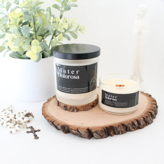 Mater Dolorosa Beeswax Blend Candle