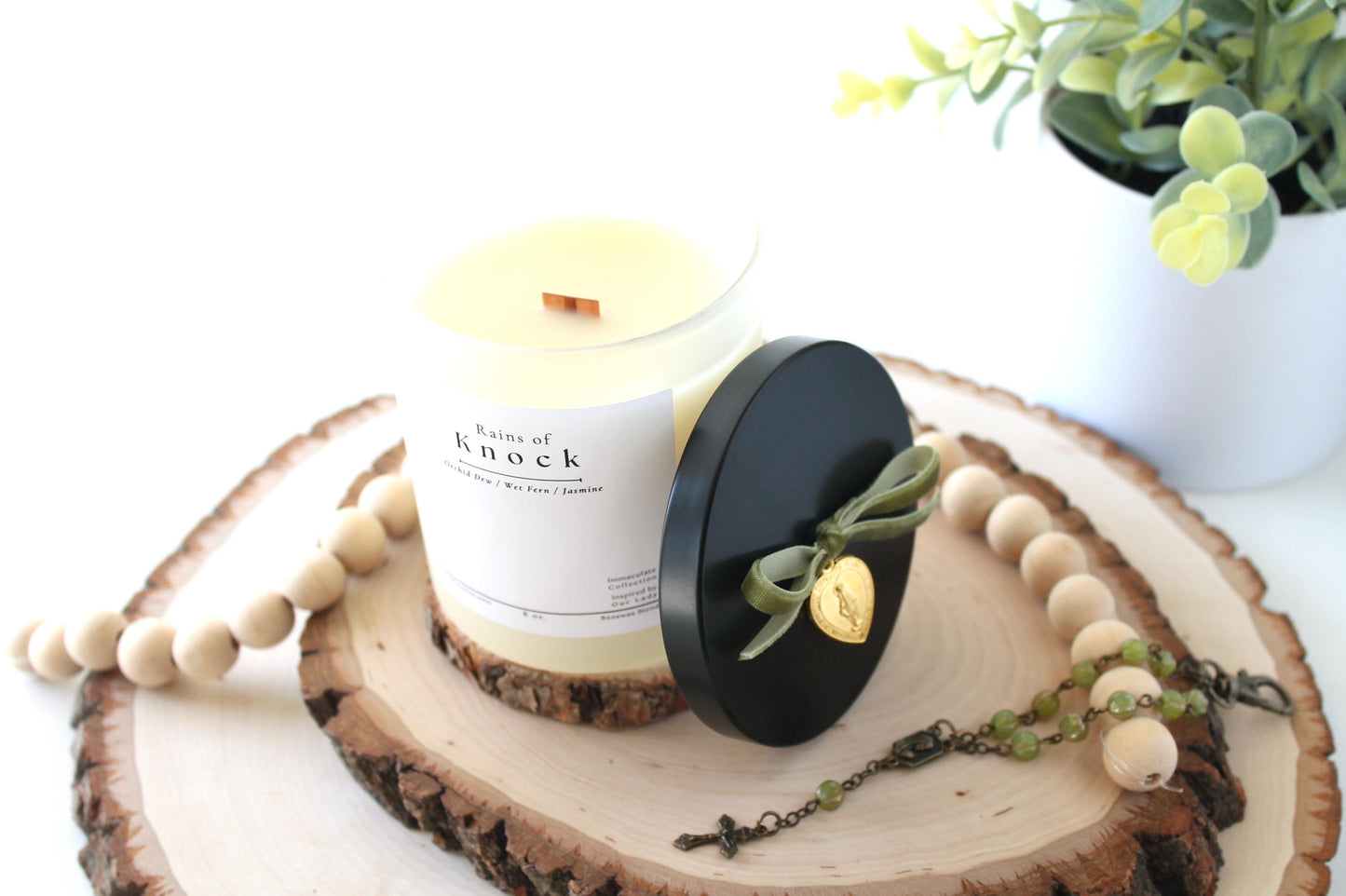 Rains of Knock Beeswax Blend Candle