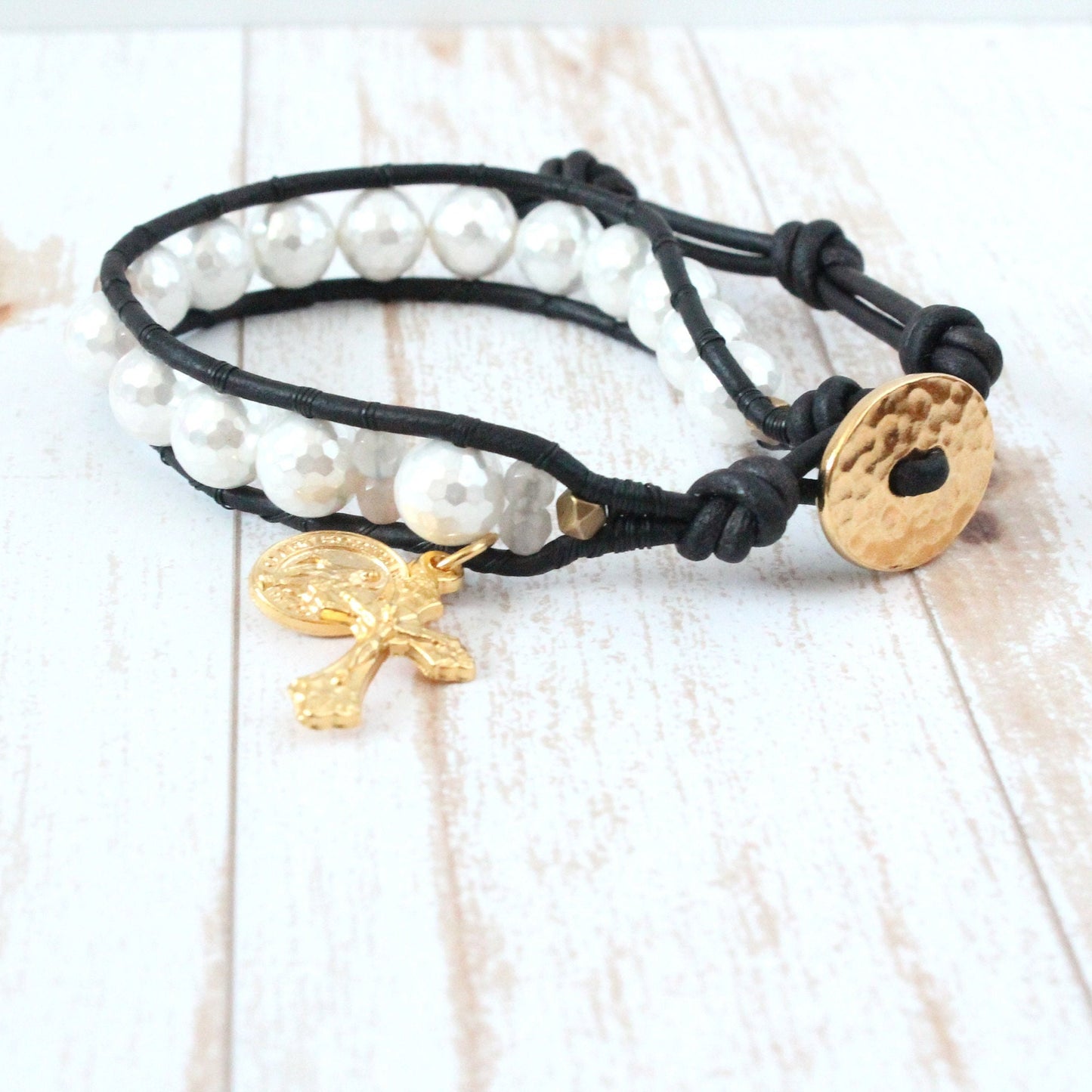 Mother of Pearl Rosary Bracelet