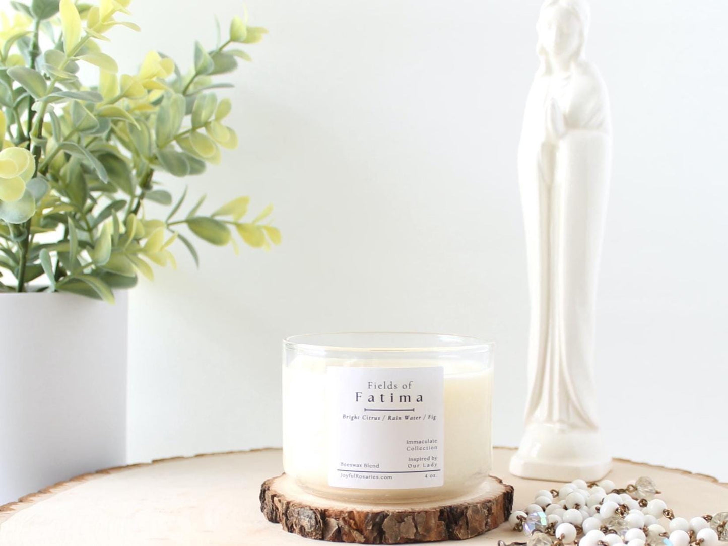 Fields of Fatima Beeswax Blend Candle