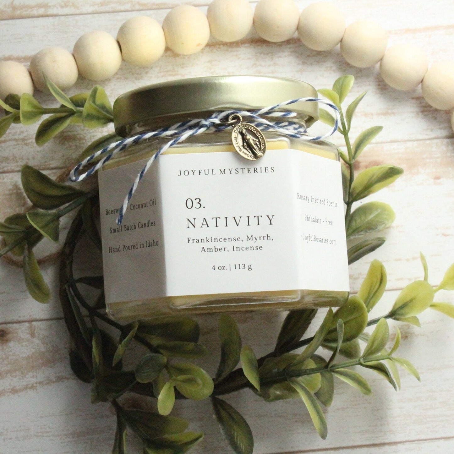 Nativity Rosary Candle