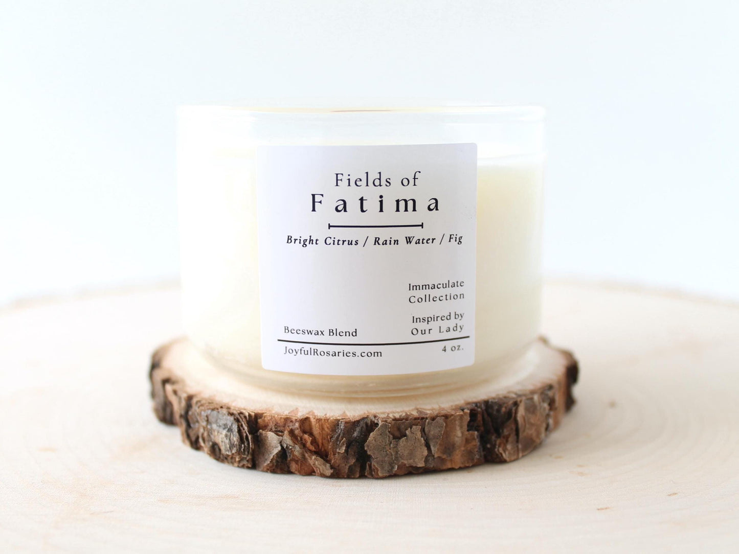 Fields of Fatima Beeswax Blend Candle
